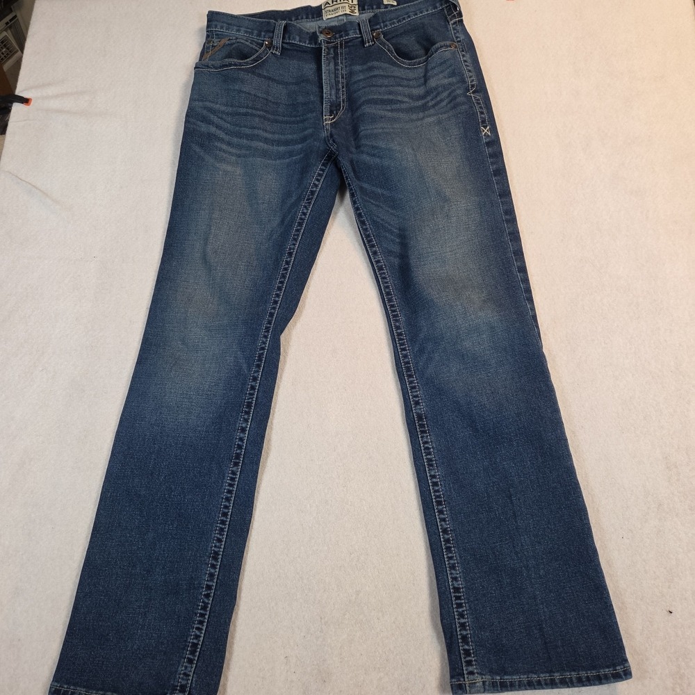 Ariat M5 Mens Jeans 35x34 M5 Marston Straight Fit Straight Leg Western Denim